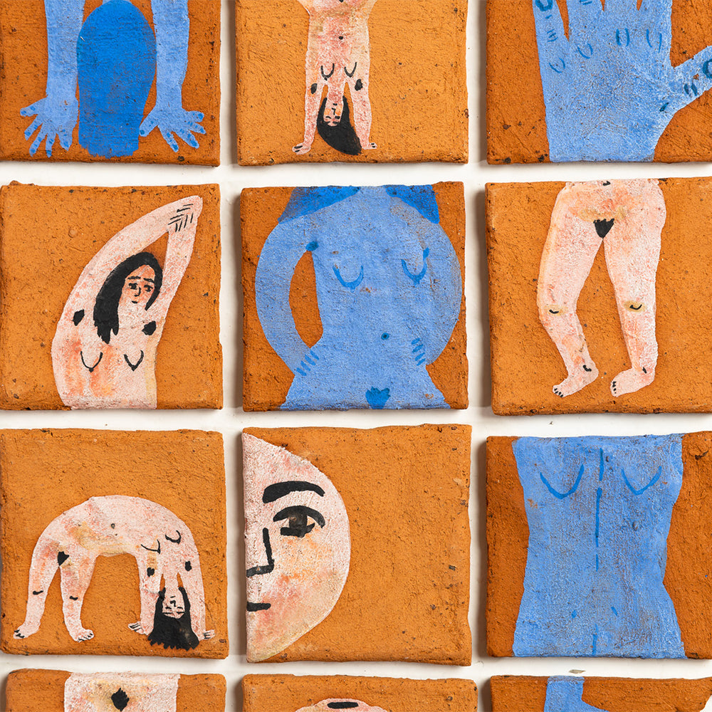 Florencia Rothschild : Mural Volverse Vasija Azul y Rosa